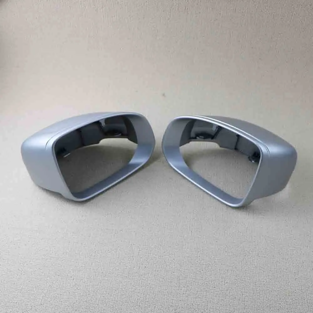 31462674 Pair Mirror Cover Rear View Side Mirror Cap Housing Matt Silver For VOLVO XC60 2018 2019 2021 2022 31462675