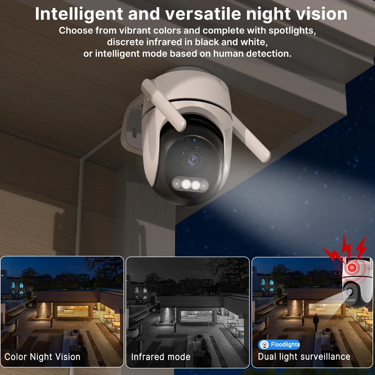 IP Camera Home Security Protection PTZ iCsee Wifi Camera 1080P 4MP HD Mini Outdoor Indoor Video Surveillance