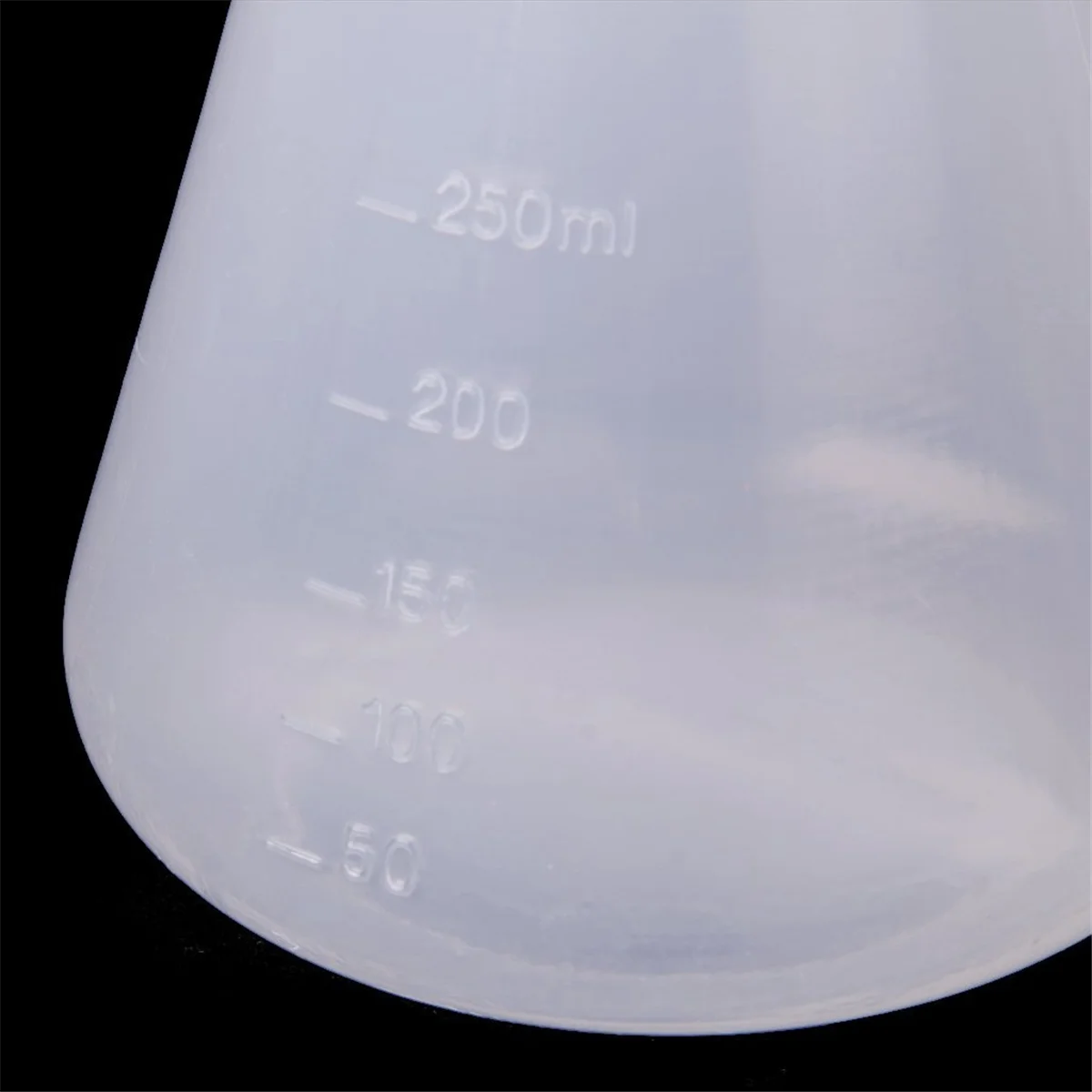 Plastic Transparent laboratory chemical Erlenmeyer flasks Container Bottle - 250 ml