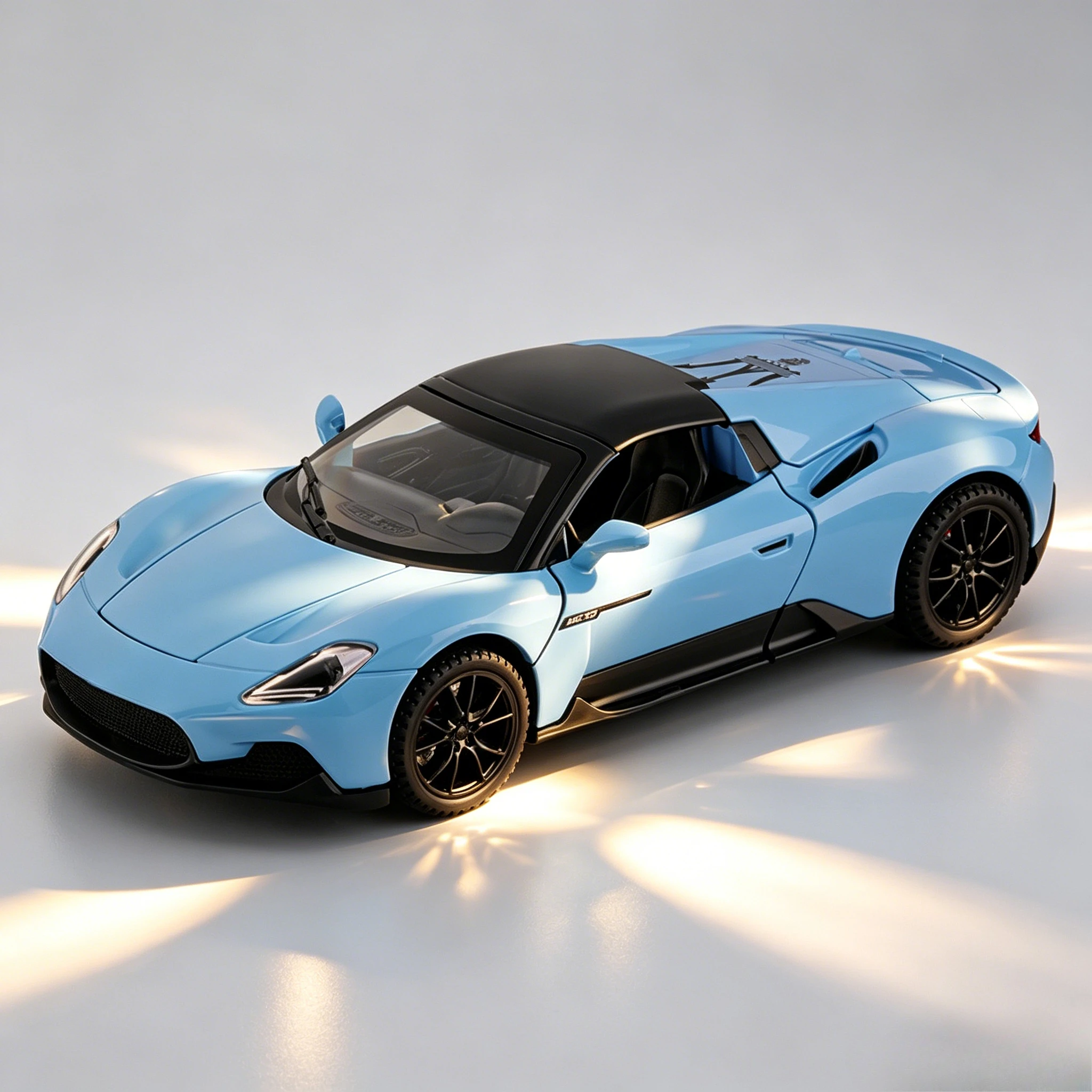 

1:32 MC20 simulation alloy sports car model collection sound and light pull back car children's toys ornaments