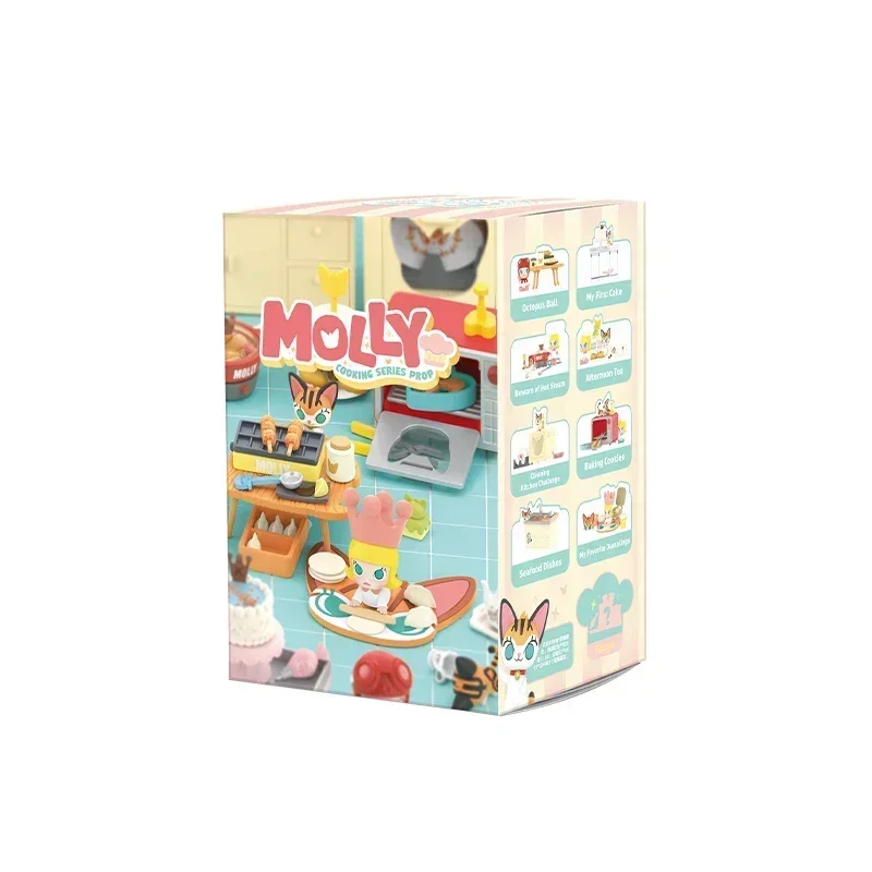 

POP MART MOLLY Cooking Series Blind Box | Cute Anime Figure Collectible Mystery Doll Desktop Ornament Gift Toy