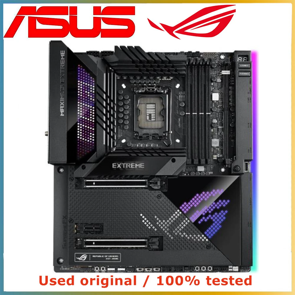 For ASUS ROG MAXIMUS Z690 EXTREME Motherboard LGA1700 DDR5 ATX Mainboard Z690 Support 12th 13th 14th Gen CPU Original Used Test