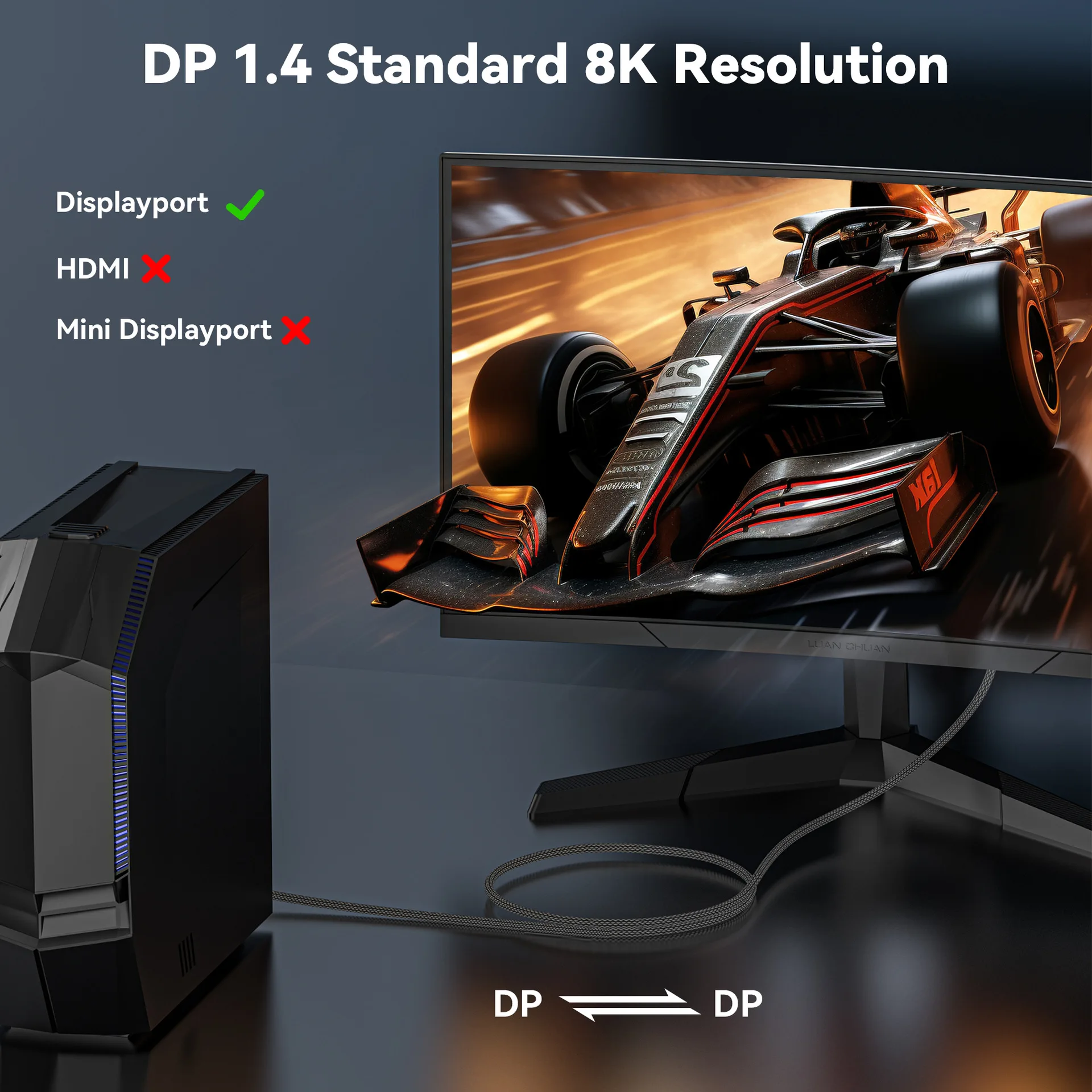 สาย DisplayPort 8K 1.4, สาย DP - High Refresh Monitor บทวิจารณ์และราคา