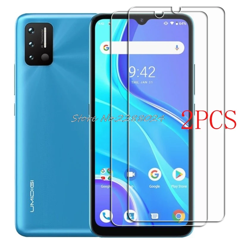 2PCS FOR UMIDIGI A7S Tempered Glass Protective on UMIDIGI A7 Pro A7PRO  Screen Protector Glass Film Cover