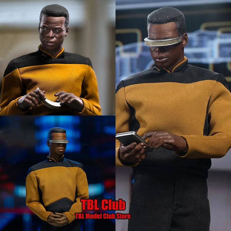 In Stock Original 1/6 Scale Male Soldier Commander Blind Geordi Special Edition Full Set 12inch Movable Action Figure Doll