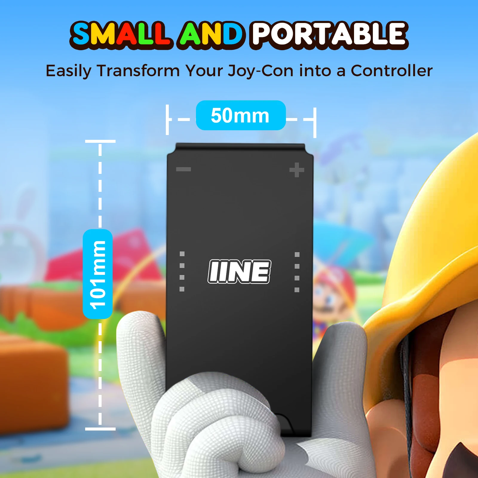 IINE No Charging Function Gaming Grip Small and Portable Grip Compatible with Nintendo Switch Joycon For IINE Joypad