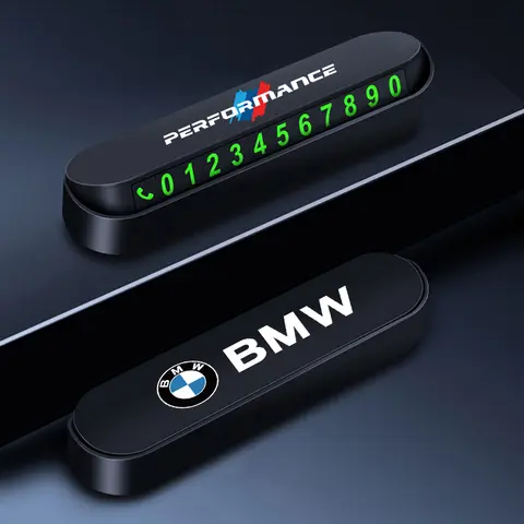 자동차 임시 주차 카드 전화 번호 카드 플레이트 액세서리 BMW X1 X2 X3 X5 X4 X6 X7 G30 G20 G32 G11 G12 F40 F30 F20 F10