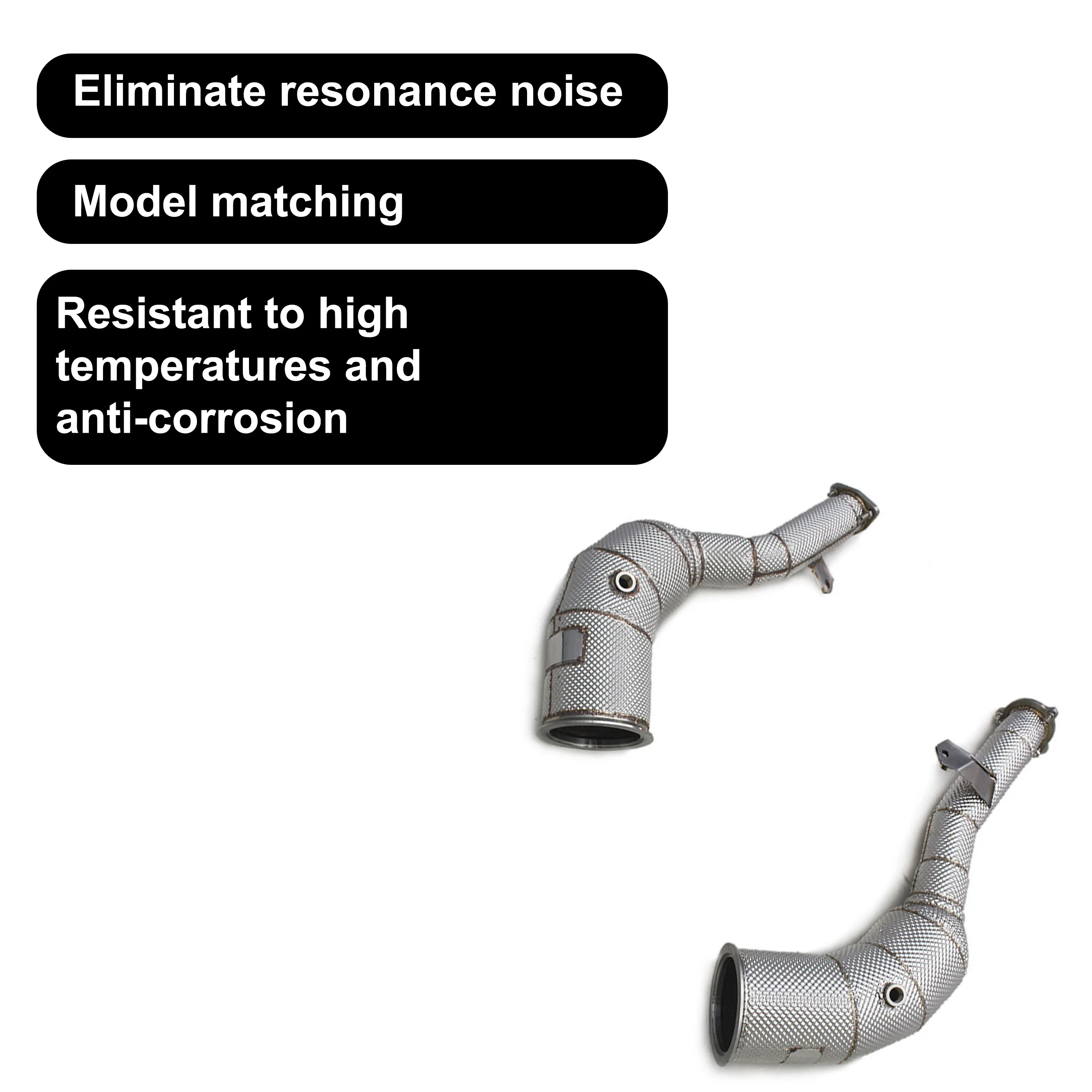 ACE Hochempfehlbares Free-Flow-Downpipe für Audi S6 S7 C8 2.9T Edelstahl-Auspuffrohr mit Katalysator Tuning Auto-Zubehör – Detail 9