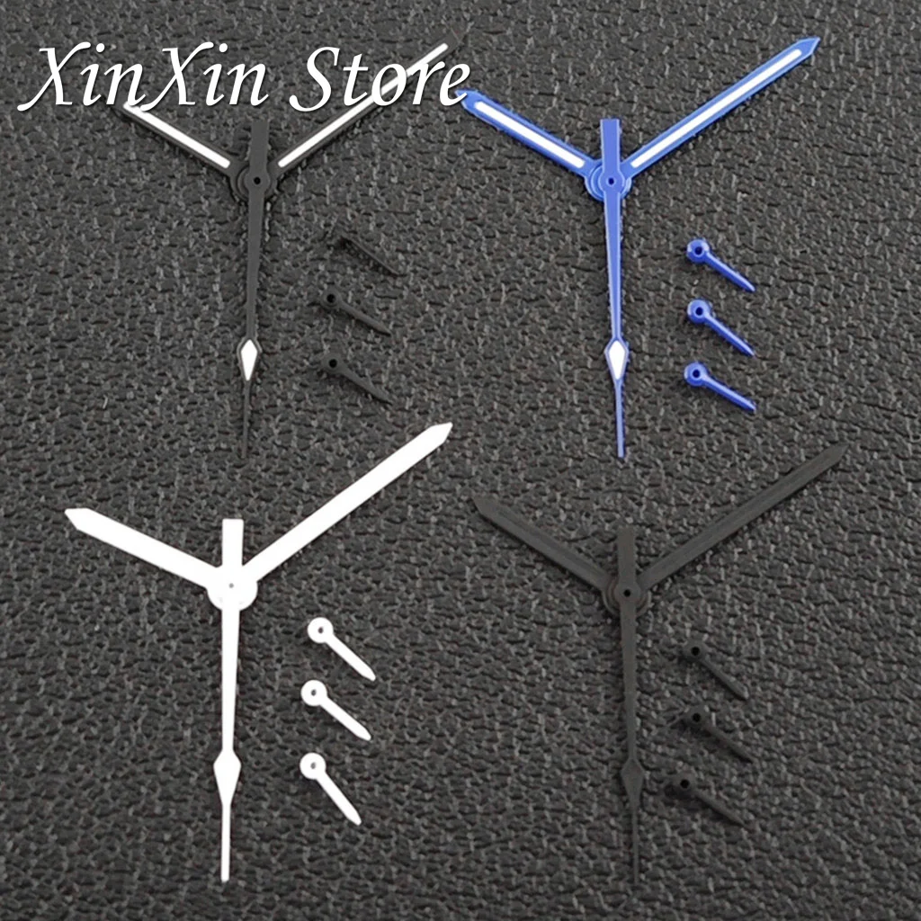 إكسسوارات الساعة VK63 6 دبابيس ساعة Speedmaster الأيدي أبيض أسود مؤشر أخضر مضيء مناسب لحركة الكوارتز VK63 VK64