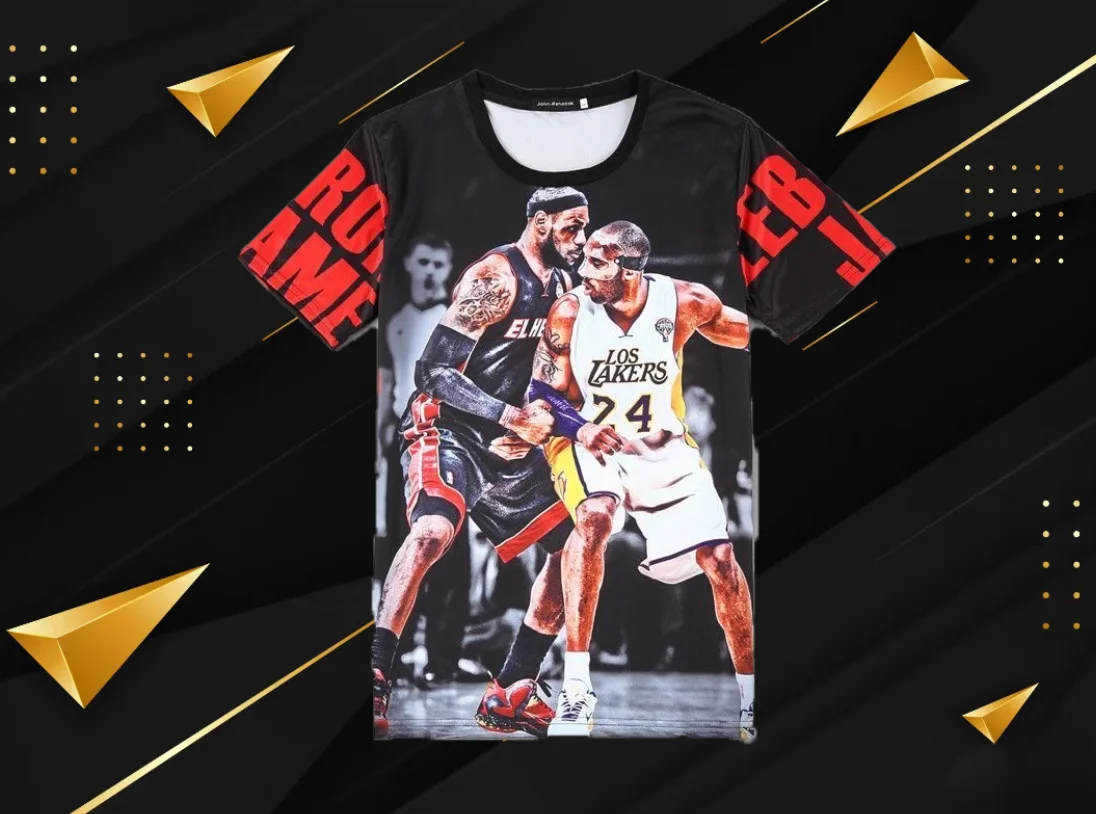 

Summer hot selling Men's Trendy U S A Star 3D Printed T-shirt Loose Breathable Quick Drying Fan Side Short Sleeve Top