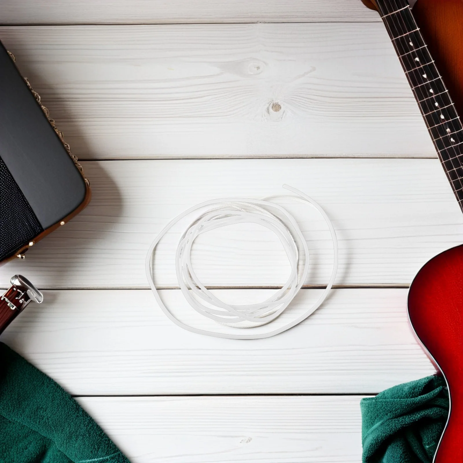 

2Pcs Guitar Wire Shielded Silicone Covered Pre-Tinned Copper Replacement Cable Electric Bass Pickup Wiring Kit Musical