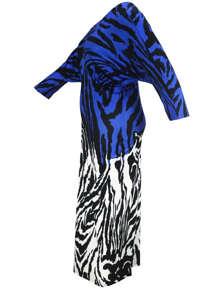 L-4XL حجم كبير الملابس فساتين النساء الجلباب الخريف الشتاء 3/4 كم الشارع نمط عادية 3XL 4XL حجم كبير فستان ماكسي المتضخم
