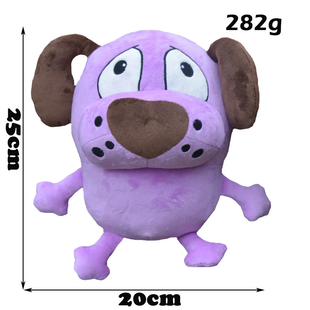 สุนัขสีม่วงน่ารัก Kawaii Plush Spot สุนัขของเล่นตุ๊กตาสัตว์ของเล่นตุ๊กตาวันเกิดของขวัญวันฮาโลวีนคริสต์มาส