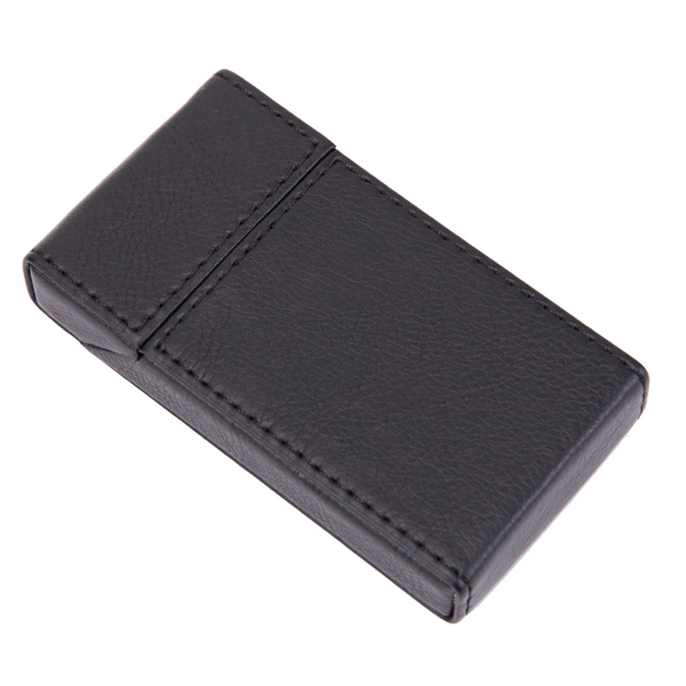 Fashion Leather Cigarette Case Ultra Thin Flip Cover 20 Piece Cigarette For 100mm Storage Box Case Tobacco Holder Gifts For Men