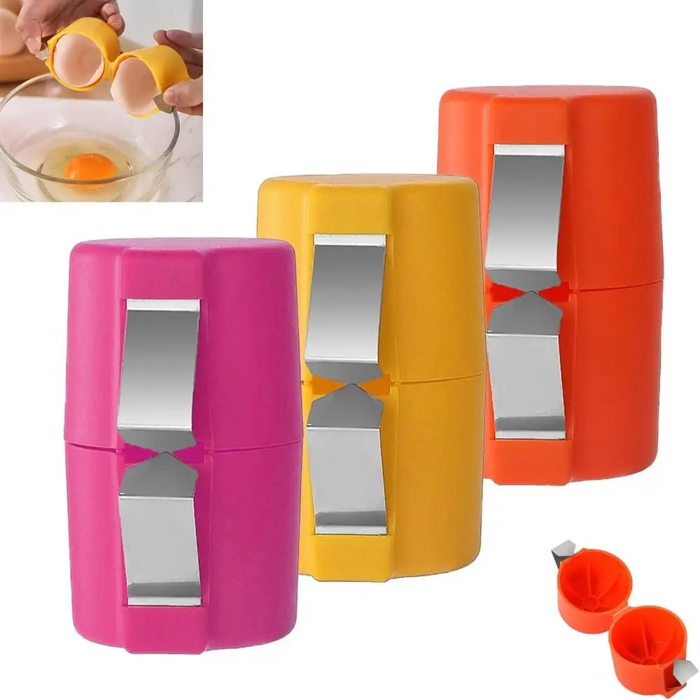 New Cute Egg Shell Opener Kitchen Baking Tool Household Egg Opener Tool Stainless Steel Egg Peeler for Raw Eggs