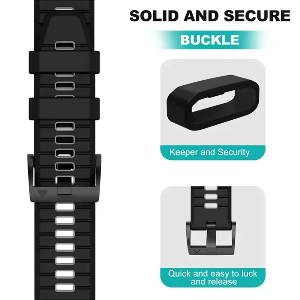 22mm 26mm Sport-Silikonarmband für Garmin Enduro/Epix Tactix 8 Instinct 3 Forerunner 970/Fenix 7X/7 8 PRO 8x QuickFit Uhrenarmband – Detail 27