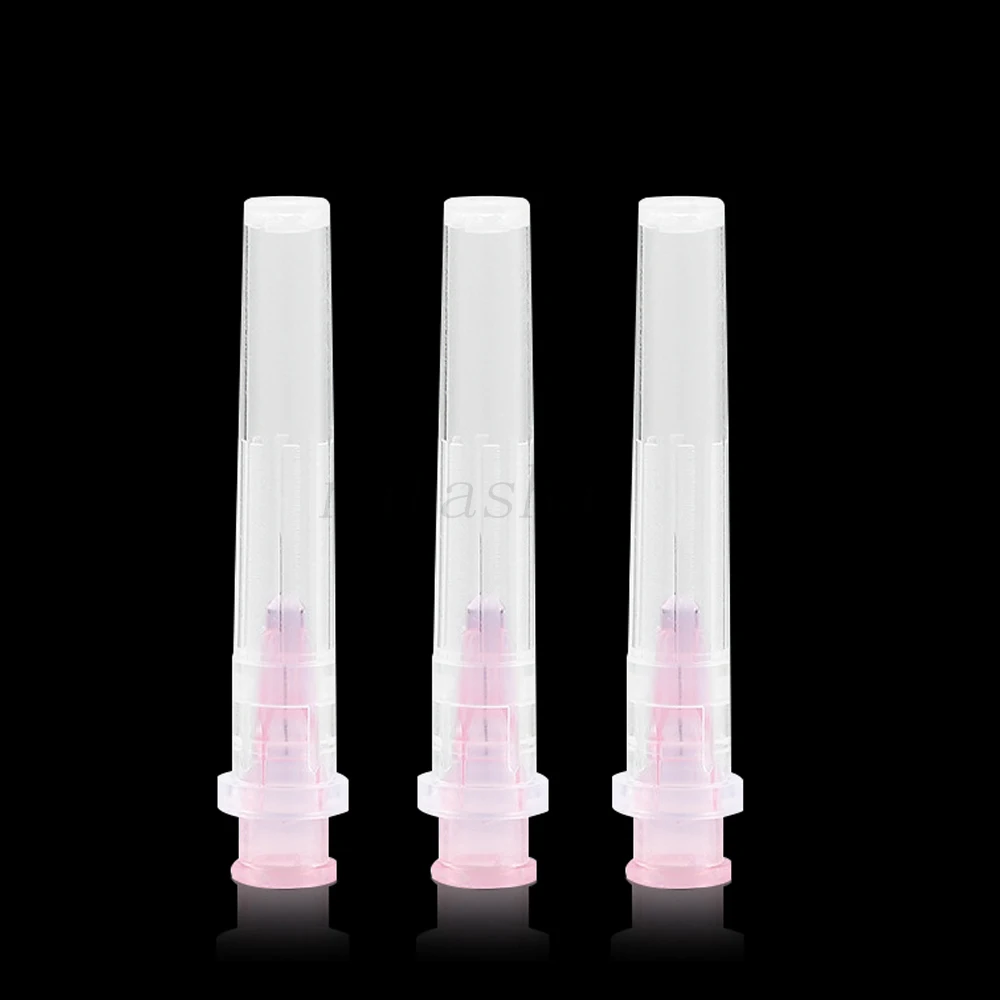 32G needle Piercing Transparent Syringe Injection glue Clear Tip Cap For Pharmaceutical injection needle 32G 4mm 13mm