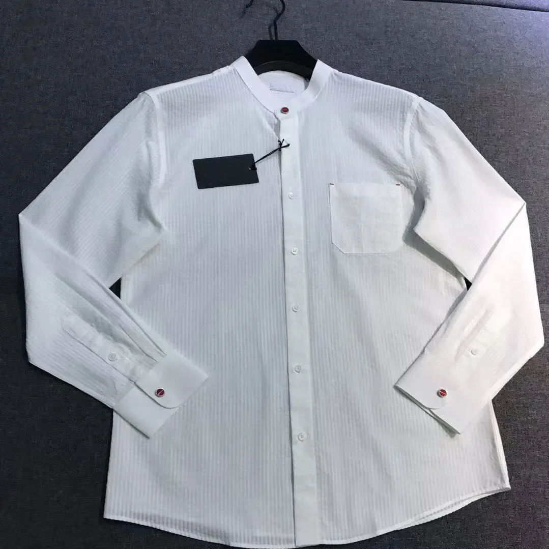

KITON Italian Summer Casual Long Sleeve Shirt Business Casual Solid Color Shirt