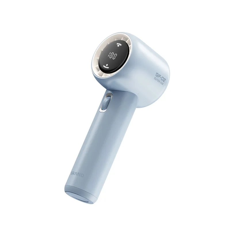 GF02 199 التروس عالية السرعة مروحة يدوية مراوح تبريد محمولة USB قابلة للشحن 3500mAh مروحة كهربائية مكيف هواء صغير