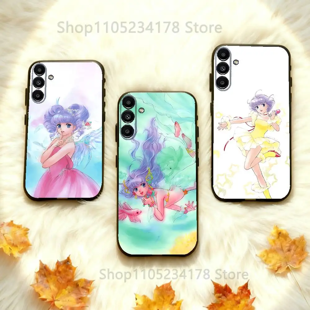 

C-Creamy Mami Magic Anime For Samsung Galaxy A73,31,32,72,41,53,52,71,22,5G,Note,J7,8,9 Soft Black Phone Case