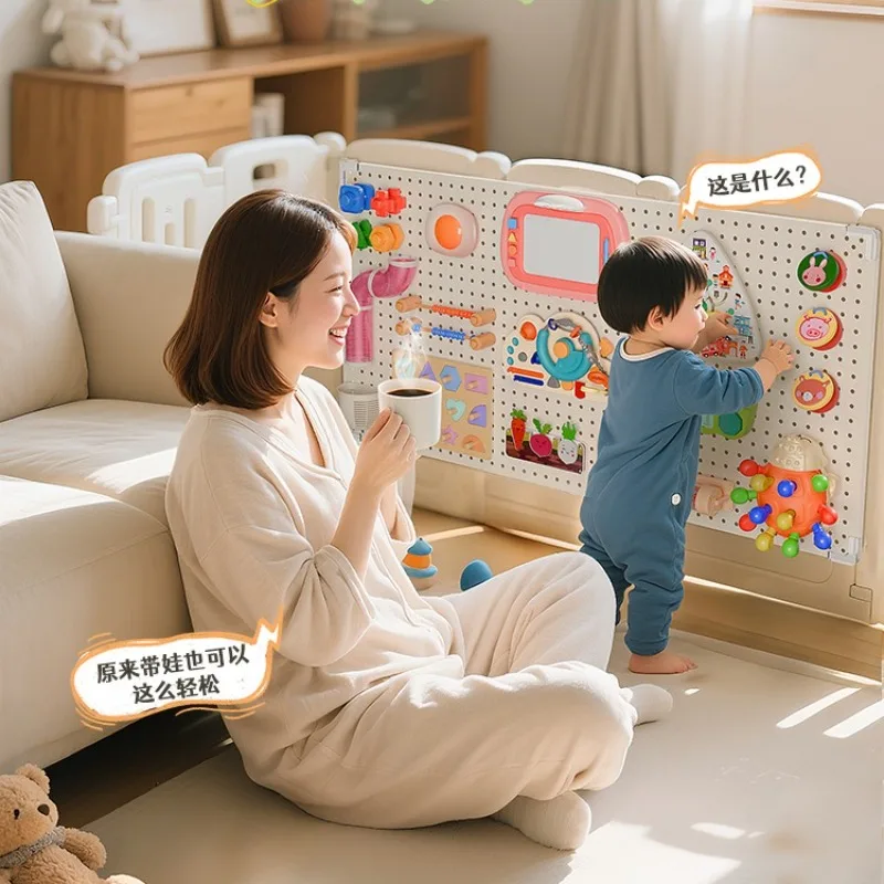 سياج حزمة لوحي مشغول للتعليم المبكر محلي الصنع للأطفال