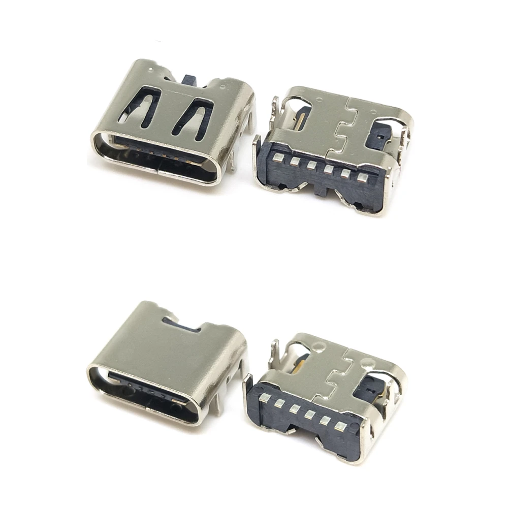 100PCS/Box 10Models Type-C USB Charging Dock Connectors Mix 6Pin and 16Pin Use for Phone and Digital Product Repair kit