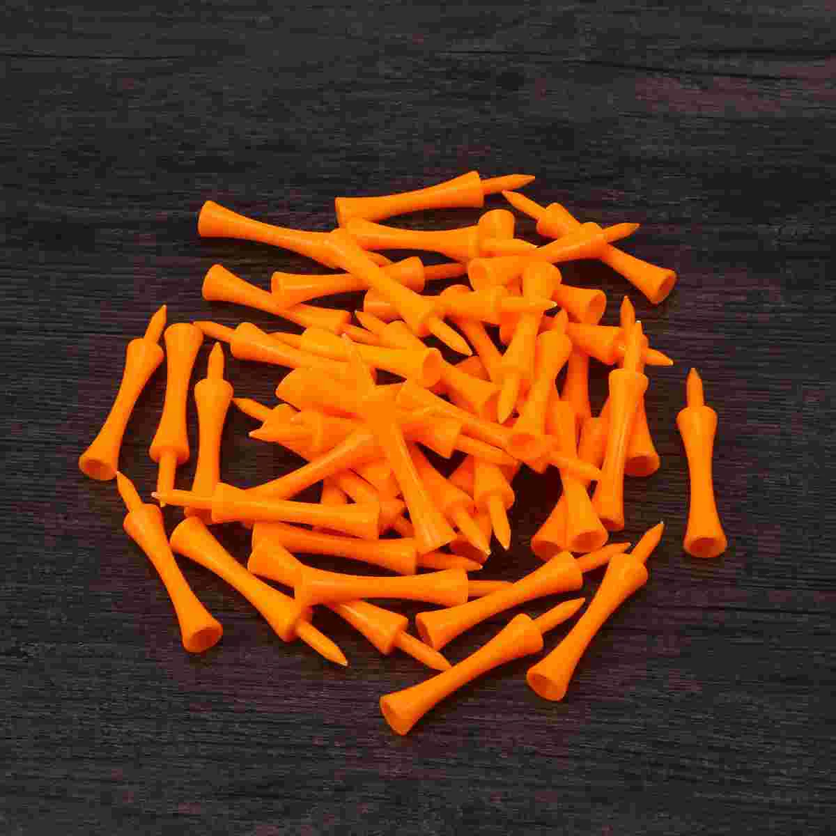 50pcs 70mm duży zamek Tees (pomarańczowy)