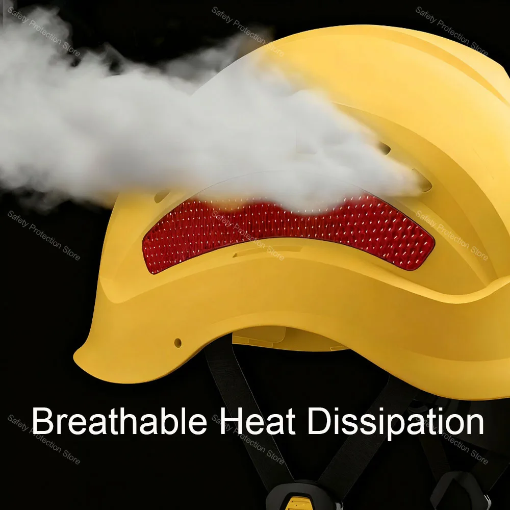 Construction Safety Helmet with Headlight Holder Miners ABS Vented Hard Hat Industrial Work Safety Cap Mining Head Protection