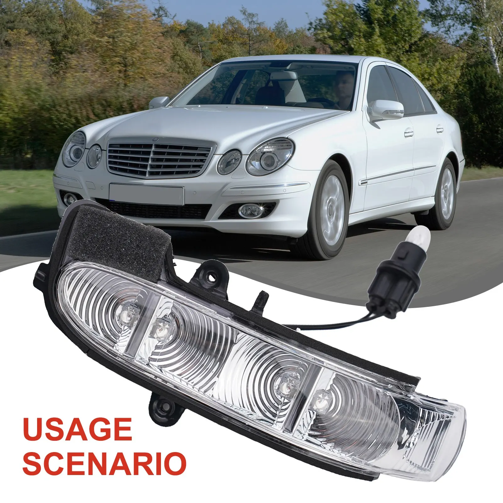 Premium ABS+LED Side Mirror Turn Signal Light for MercedesBenz W211 S211 W463 W461 20022007  Enhance Safety on the Road