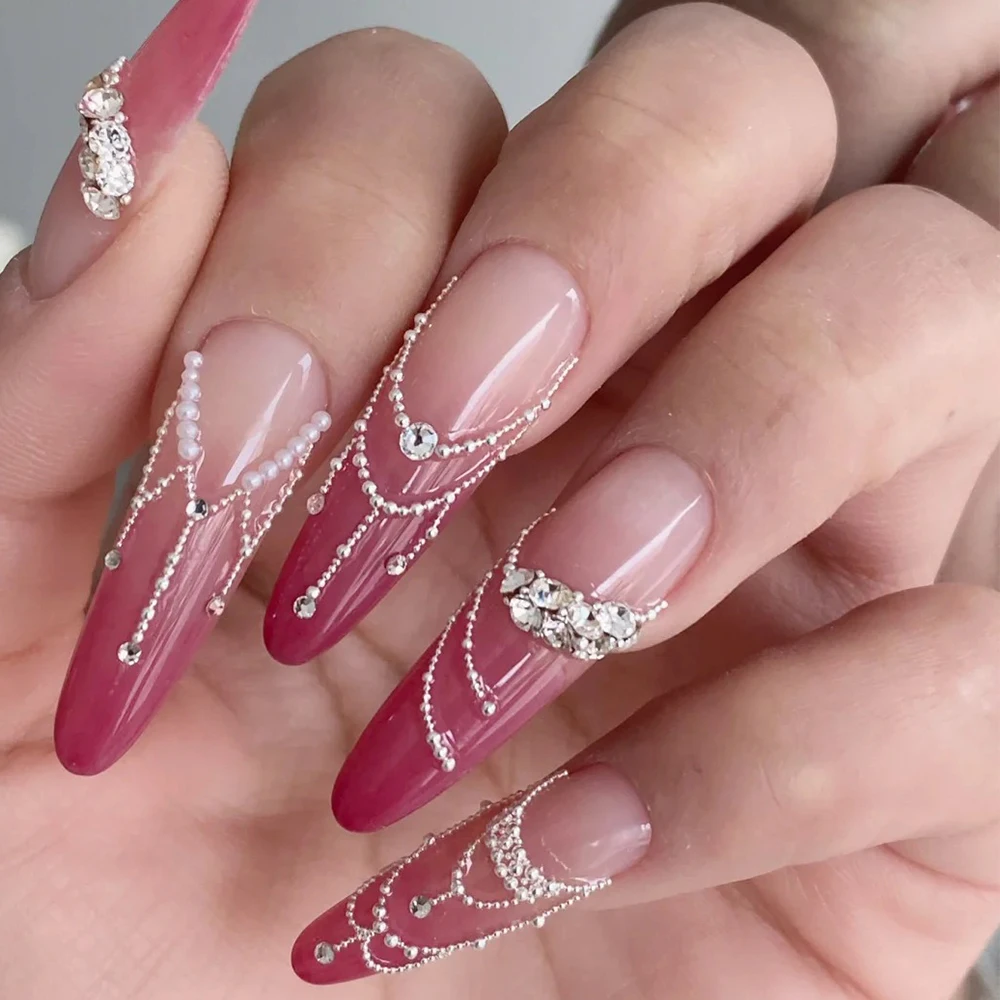 12Gird/Doos Roestvrij Staal Kaviaar Kralen Nagel Bedels Goud/Zilver Stalen Kraal Nagel Sieraden Manicure Micro Ballen Nail Art Decoratie