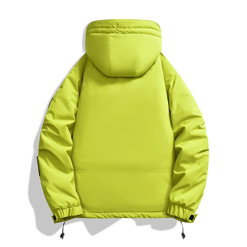 شحن مجاني سترة الشتاء الحرارية الرجال يندبروف مقاوم للماء مقنعين سترة معطف في الهواء الطلق على الجليد ملابس العمل سترة أنوراك الدافئة #3