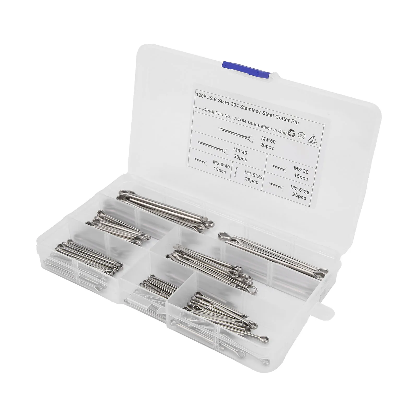 Pasador dividido Antioxidante Conveniente Pasador de chaveta Anticorrosión Organizado y fácil para herrajes de automóvil para la mayoría de las personas