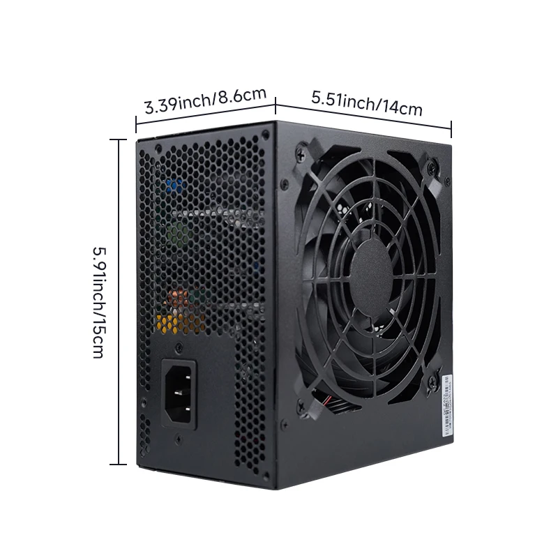 SEJISHI Fonte 550 واط PC PSU وحدة إمداد الطاقة الأسود الألعاب هادئة 120 مللي متر مروحة 24pin 12 فولت ATX كمبيوتر مكتبي امدادات الطاقة لتقوم بها بنفسك الألعاب