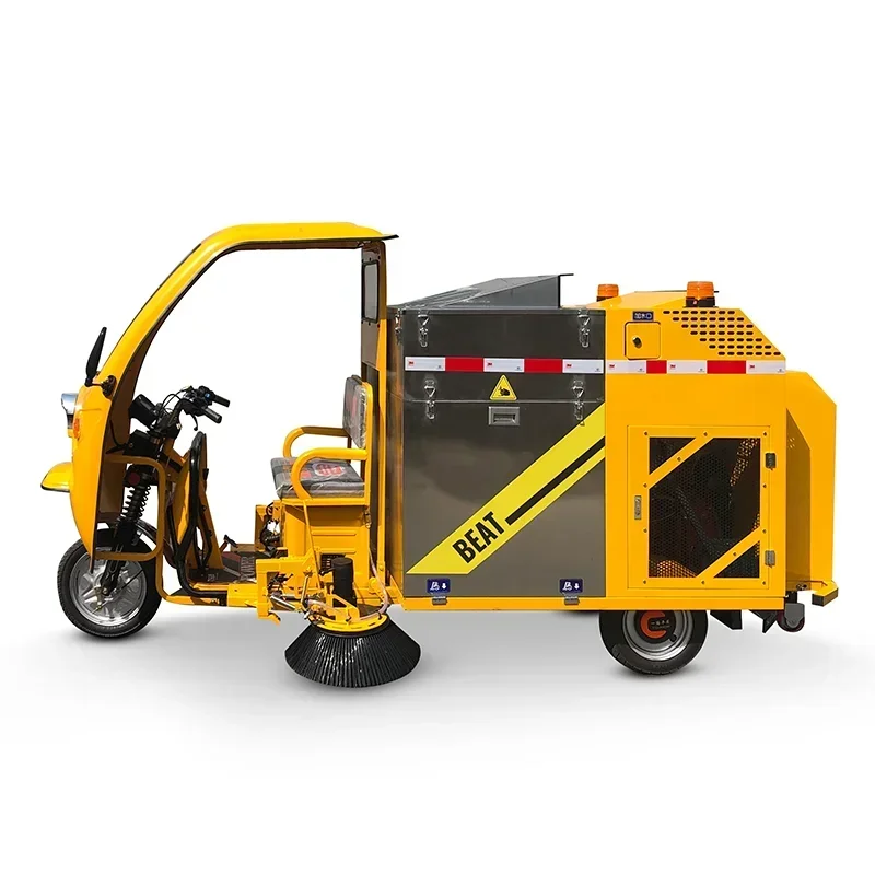 JONCO tre ruote Road Vacuum Loader Sweeper Electric Powered vialetto Gym Floor Cleaning Street Machine