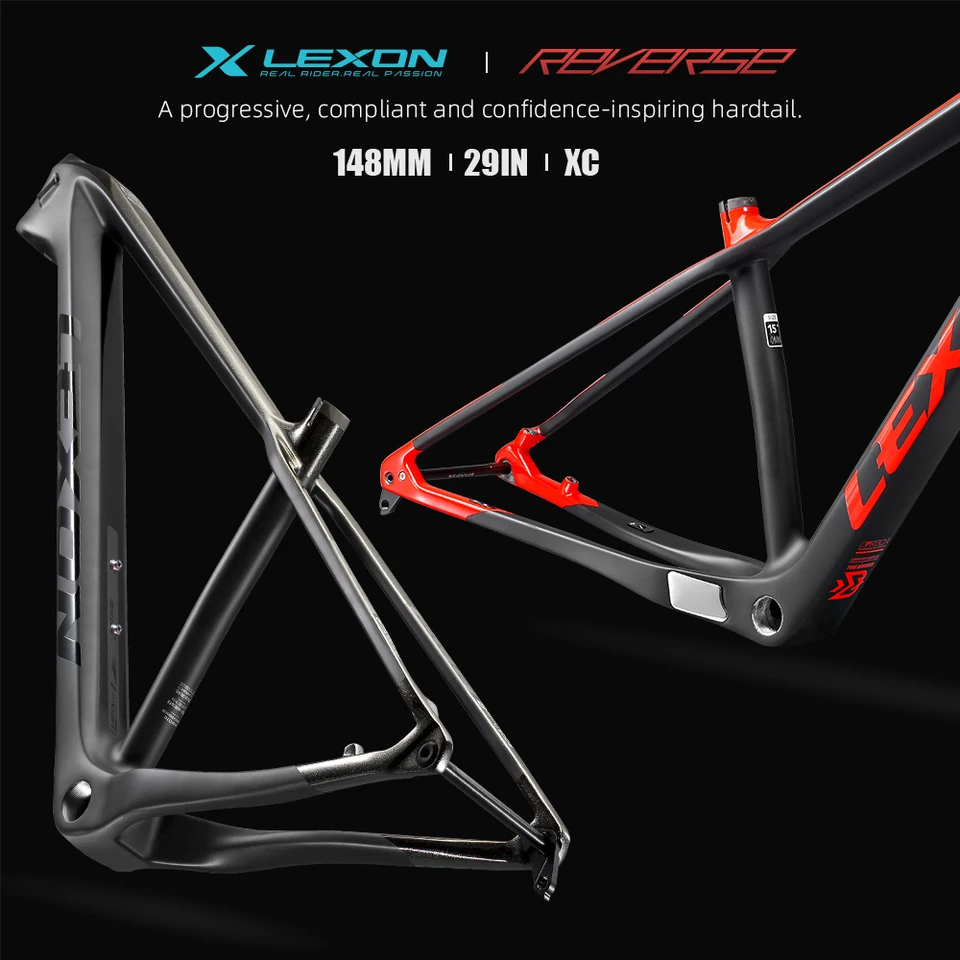 Lexon Reverse MTB Full Carbon Frame 29er Mountain Bicycle Framest