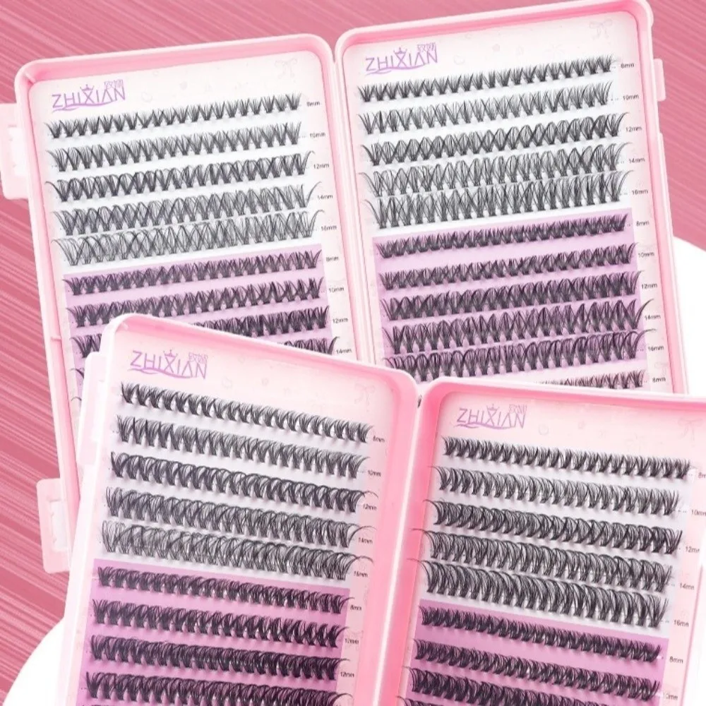 Large Capacity Eyelash Book 30D40D Mixed Curled False Eyelash Single Cluster Upright Hair Hot Melt Eyelash Beauty Enhancement