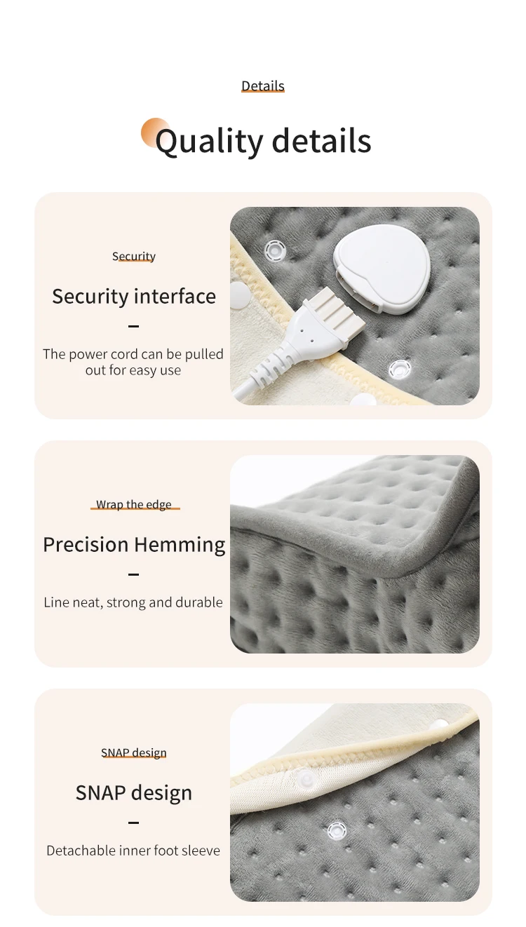 Electric Double-Sided Foot Warmer Men and Women's Under Desk Heating Foot Massager