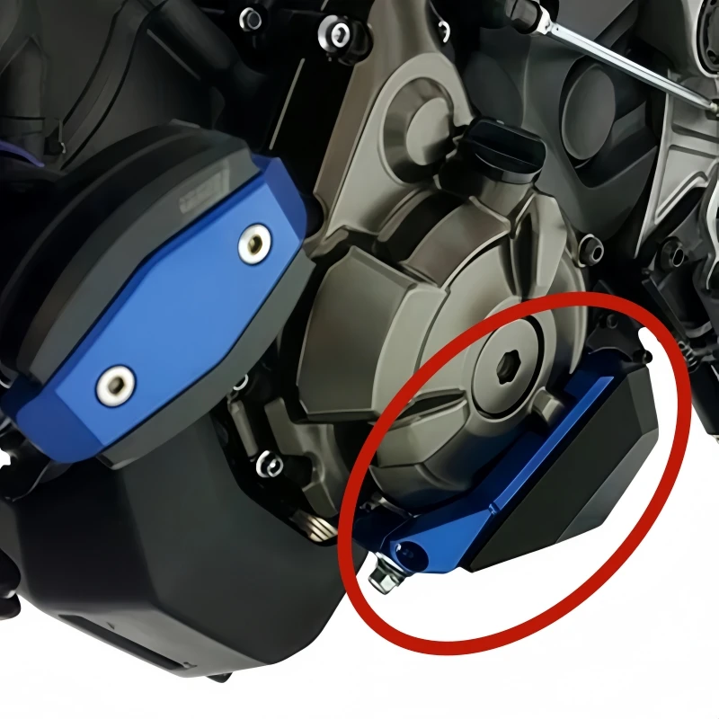 Motorcycle engine anti-drop block protection block head anti-drop glue accessories for Yamaha MT FZ 07 MT-07 FZ07 2014-2019 view 3