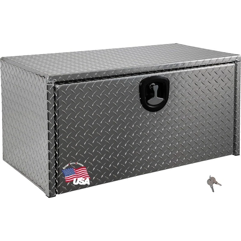 

Алюминиевый ящик для инструментов под корпусом с ромбовидным рисунком протектора 24x24x48, запирающая защелка, безопасное хранение