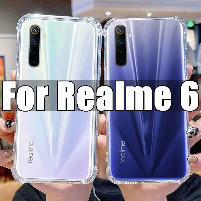 Clear Phone Case for Realme 6 TPU Transparent Case Realme6 6.5