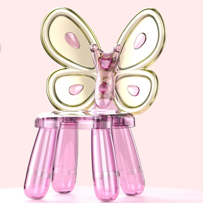 Silla alta de bebé con diseño de mariposa, regalo perfecto para el Día de los niños, muebles de aprendizaje, silla de princesa y taburete, sillas de