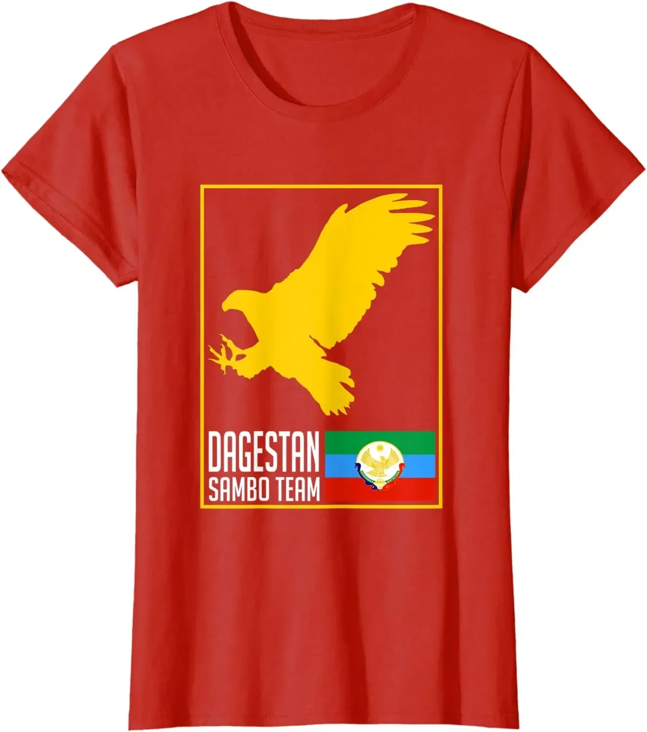 High-quality Cotton Short Sleeve O-Neck MensT Shirt New Dagestan Flag Dagestan Eagle Proud Dagestan Sambo Team heavyweight 2024