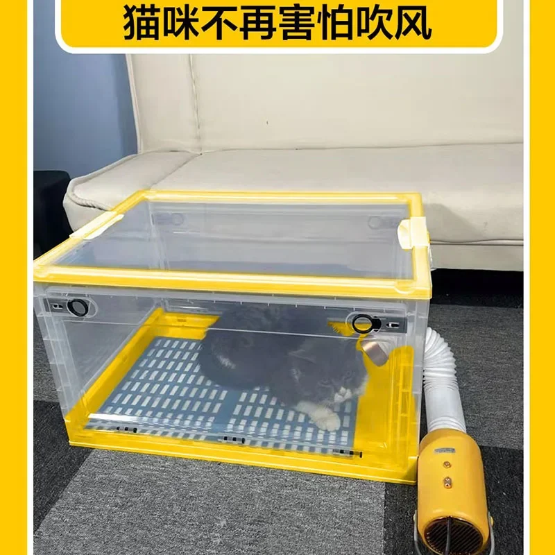 Pet Dryer Box Blower Portable Pet Drying Box Cat Dryer Room Foldable Pet Shop Blower Dog Grooming Accessories Blow Dry Pet Items