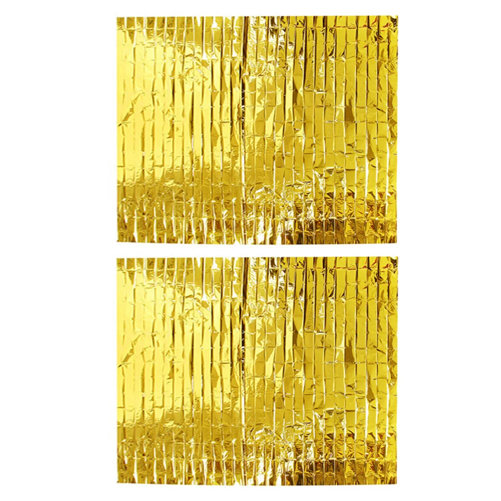 

2Pcs Insulation Thermal Foil Camping Emergency Portable Emergency Blanket Sun Proof Outdoor Kayaking Foldable Storage