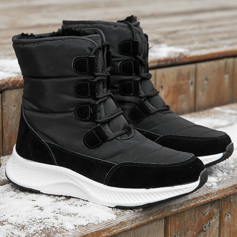 Winter Lightweight Women Snow Boots 2023 Fashion White Womens Boots Waterproof Warm Ankle Boots Woman High top Platform Shoes