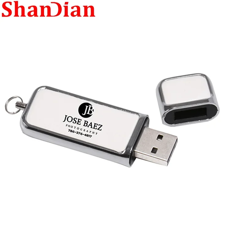 สีพิมพ์โลโก้หนัง64GB แฟลชไดรฟ์งานแต่งงานของขวัญ32GB USB 2.0กล่องไดรฟ์ปากกา16GB ความจุ Memory Stick 8GB U Disk