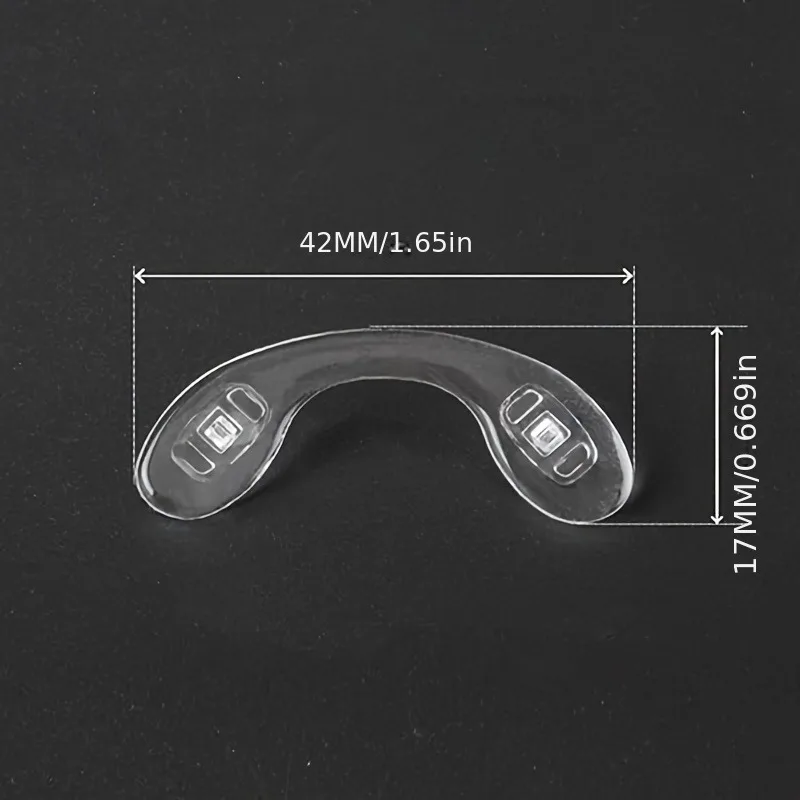 5pcs Comfort Glasses Nose Pads Set - Airbag Design for Pressure Relief, Anti-Slip and Easy Fixing, Nose pad,silicone material image 3