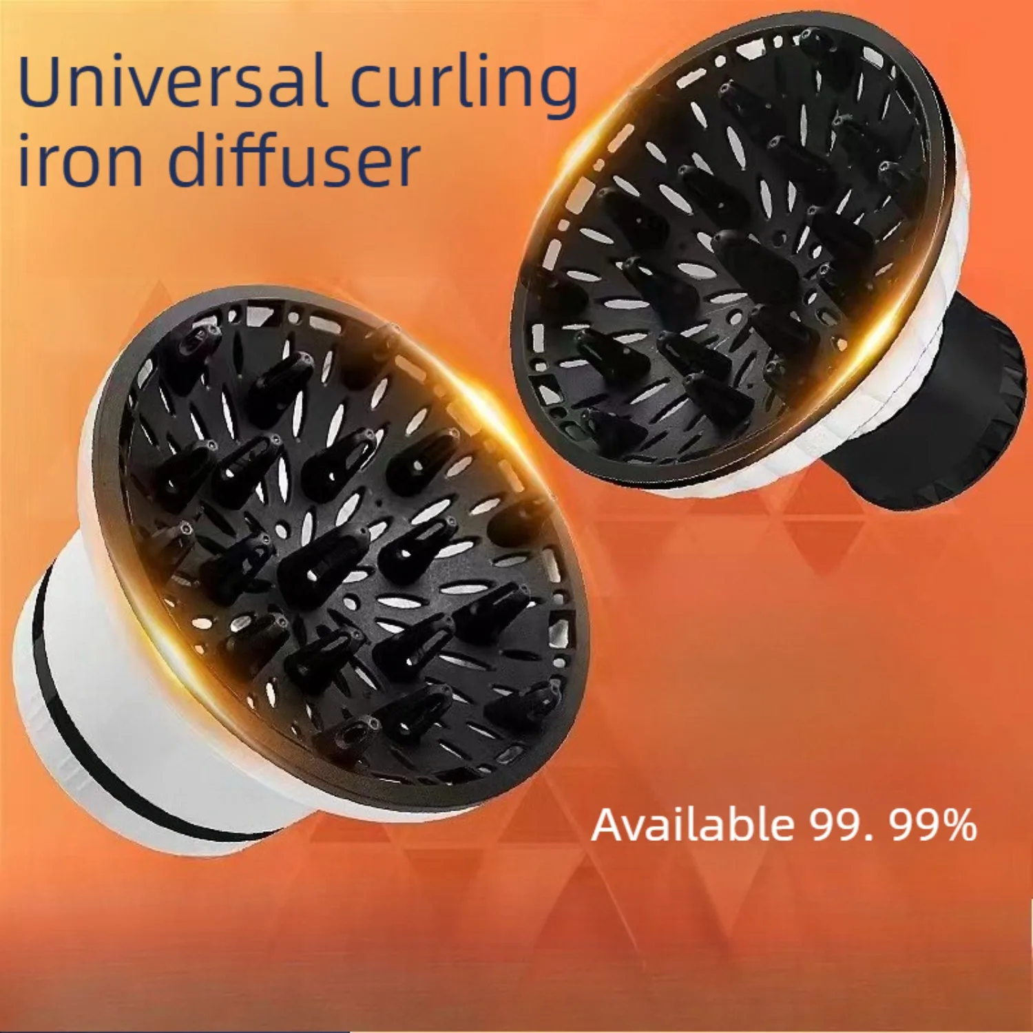 Universal Softstyler Hair Dryer Diffuser Attachment , Keeps Curly or Wavy Hair Shape, Hair Diffuser Fits 1.35-3.15 Inch Nozzle