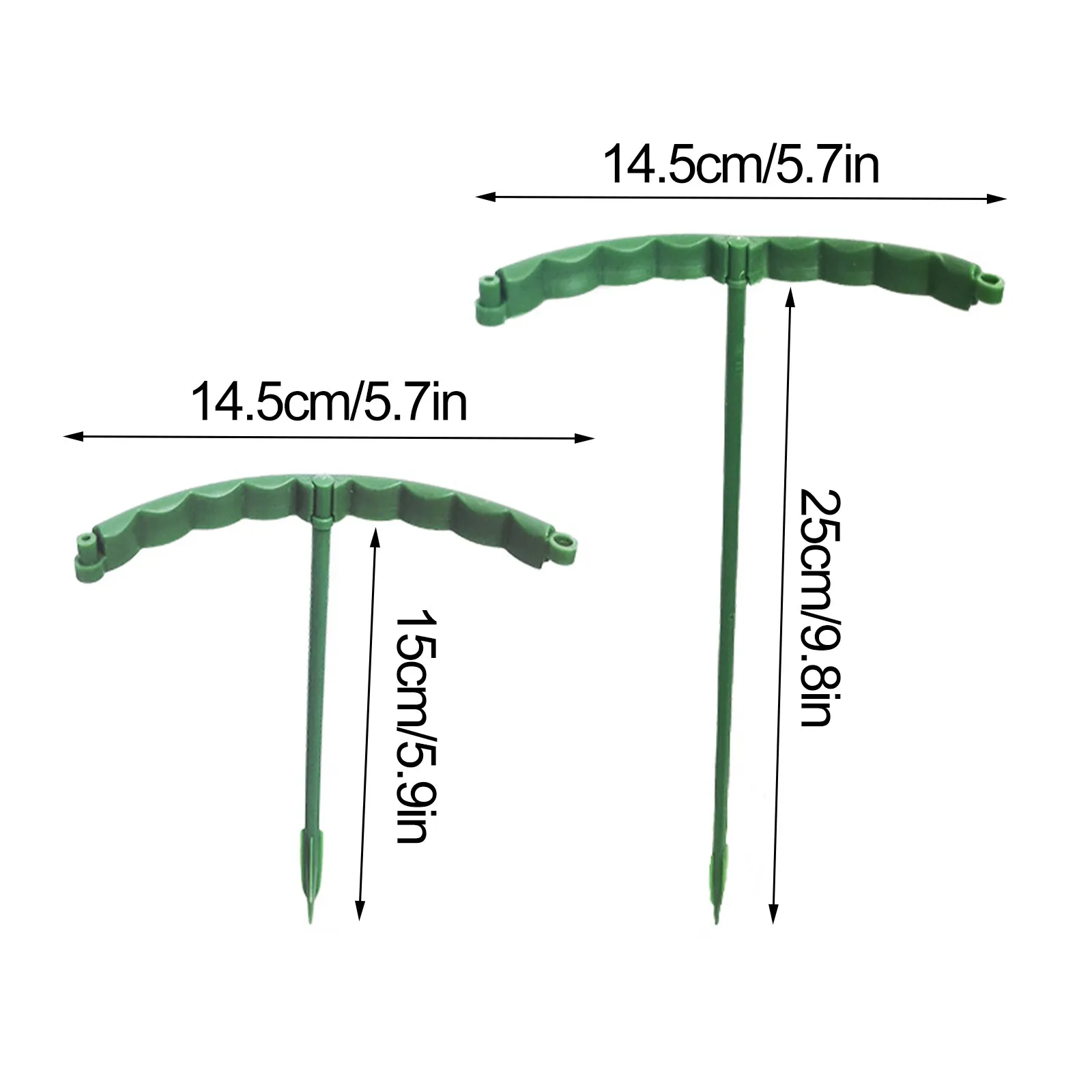 Podpórka do roślin rama wspinaczkowa pazury krabowe plastikowe 4 szt. 15 cm/25 cm do warzyw narzędzie ogrodowe łatwy w montażu wspornik kwiatowy
