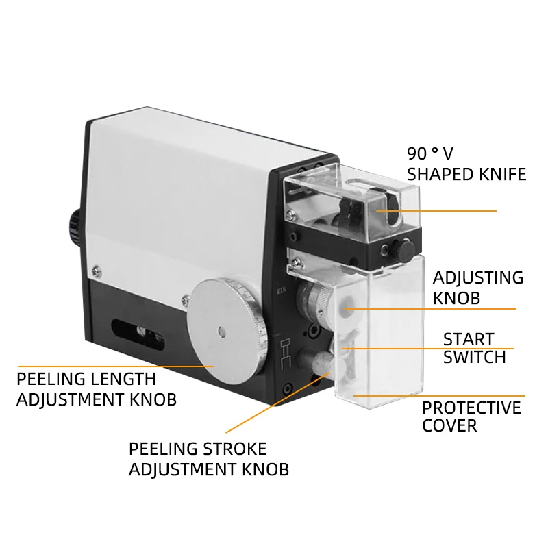 ZJ-Q160 Automatic WEJION Wire Stripper Automatic Electric Small Wire Cutter Stripper Copper Cable Wire Cutting Peeling Stripping